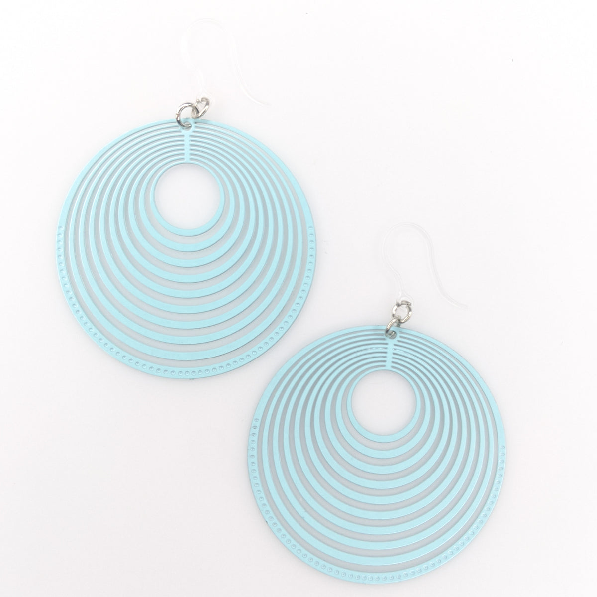 Hypoallergenic Clear Plastic Hook Earrings (Blanks)